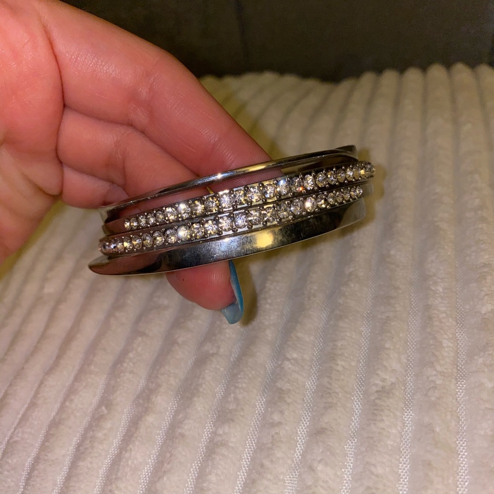 Silver Stackable Bracelet - Picture 2 of 2